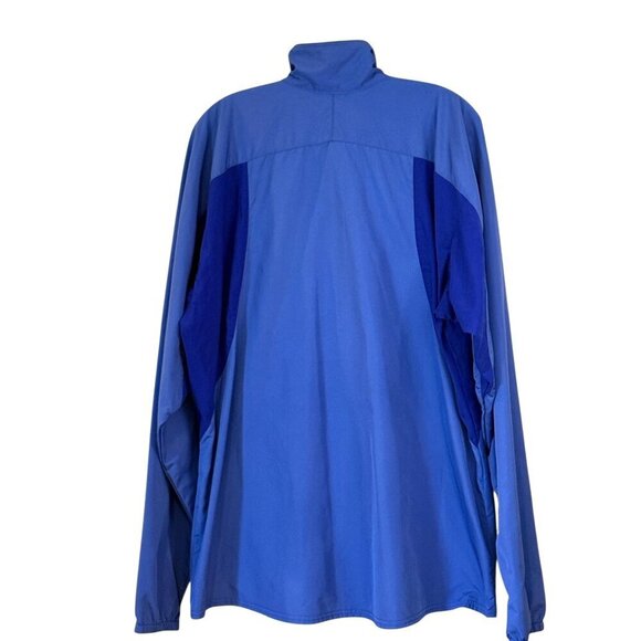 Patagonia Men's Half Zip Windbreaker Blue Long Sleeve Pockets Size XL - Picture 2 of 7